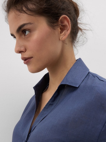 INTIMISSIMI Bluse 'The Pure Linen' in Blau