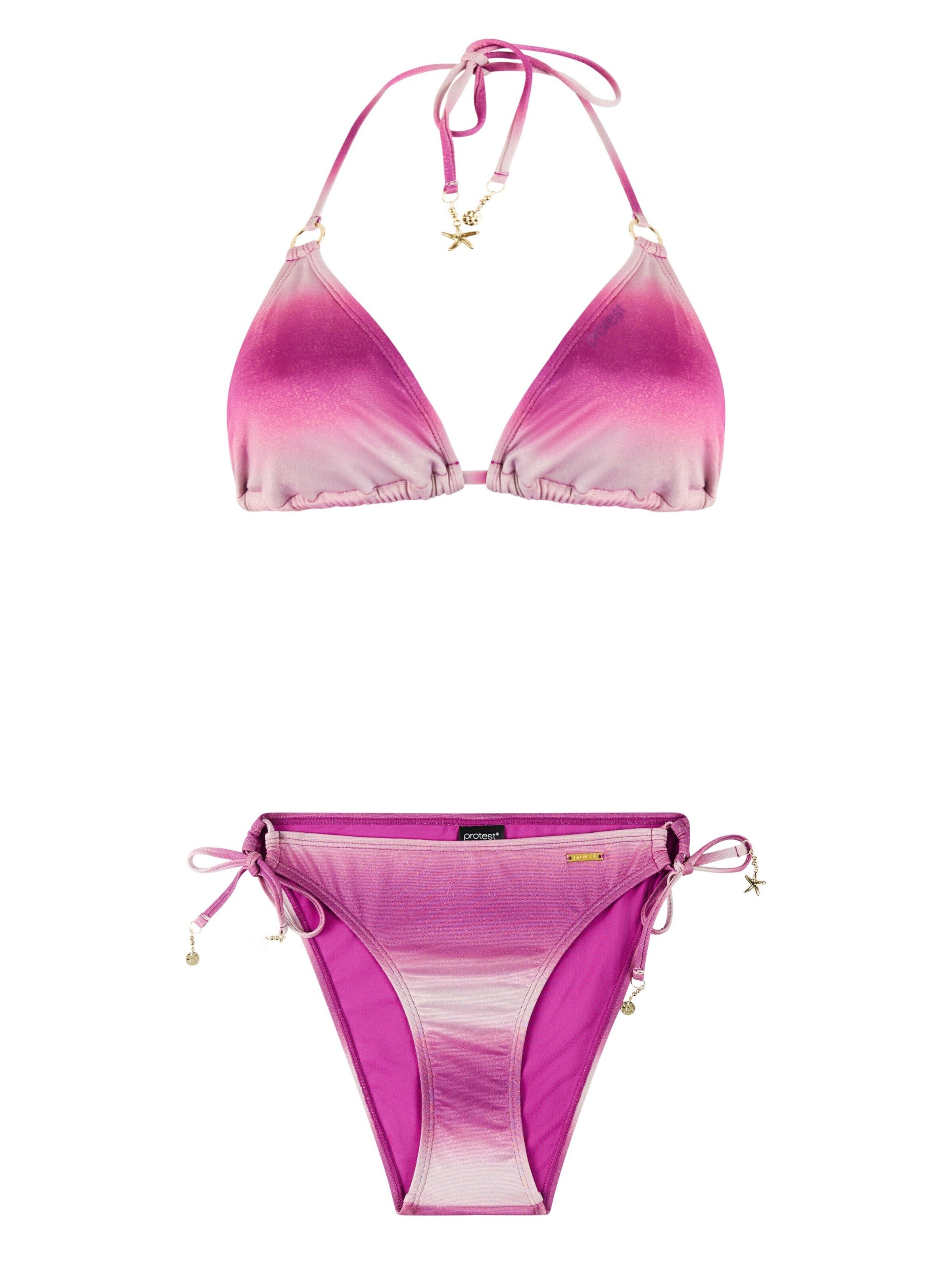 PROTEST Triangle Bikini 'PRTGrayce' in Pink: front