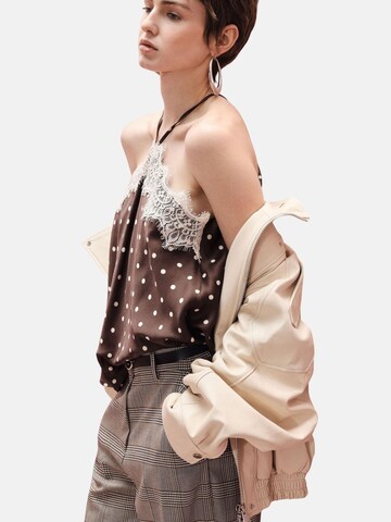 IMPERIAL Bluse 'IMPERIAL CANOTTA canotta'‌‌‌‌‌‌‌‌ in Braun