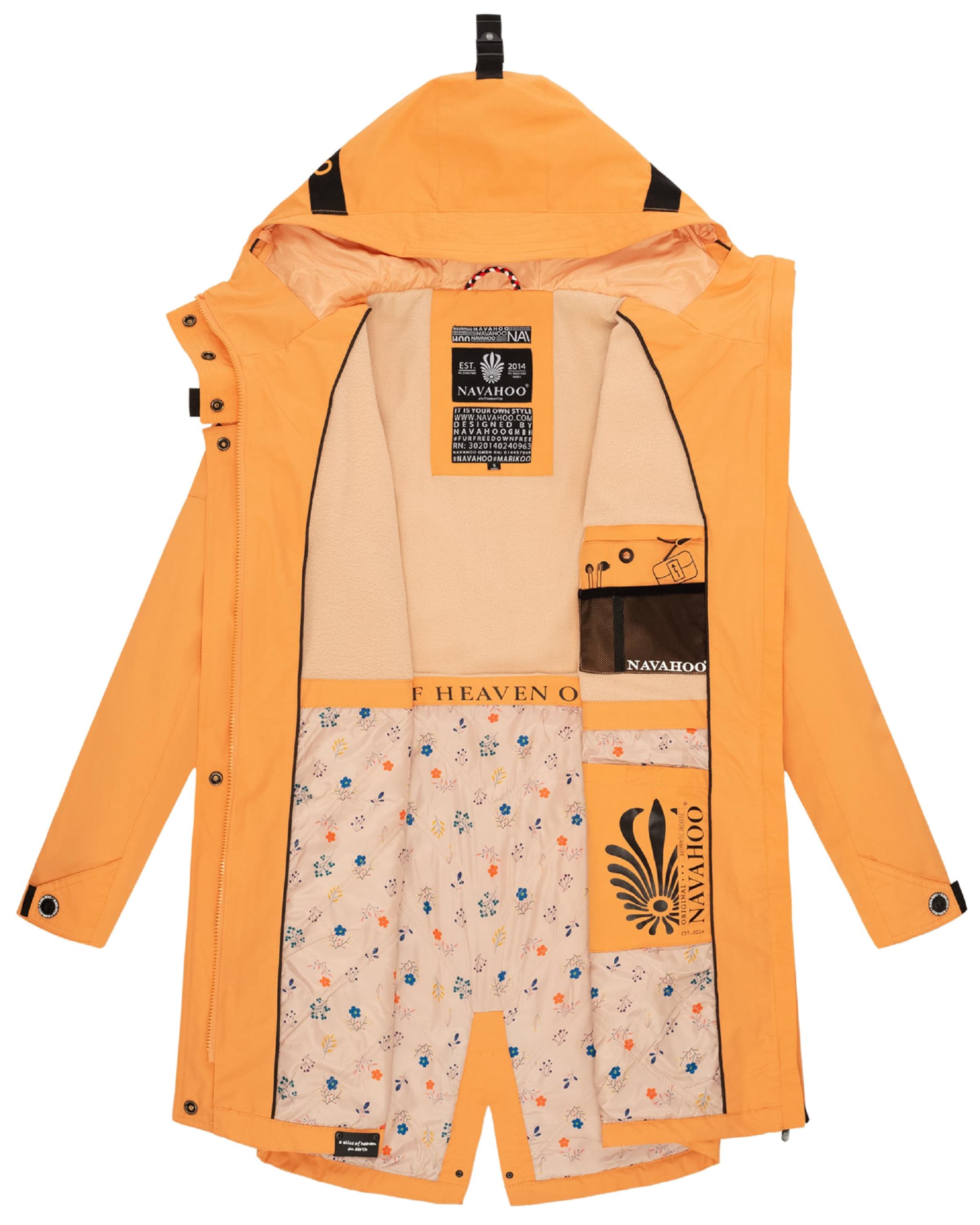 NAVAHOO Funktionsjacke 'Pfefferschote' in Orange