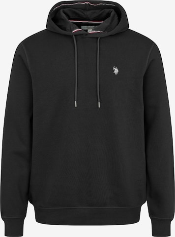 U.S. POLO ASSN. Collegepaita 'Toke' värissä musta: etupuoli