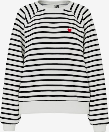 PIECES Sweatshirt 'PCGRETA' in Black: front