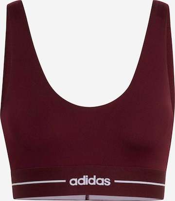 ADIDAS PERFORMANCE Bustier Urheilurintaliivit 'Hyperglam' värissä ruskea: etupuoli
