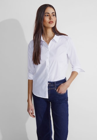 STREET ONE Blouse in Wit: voorkant