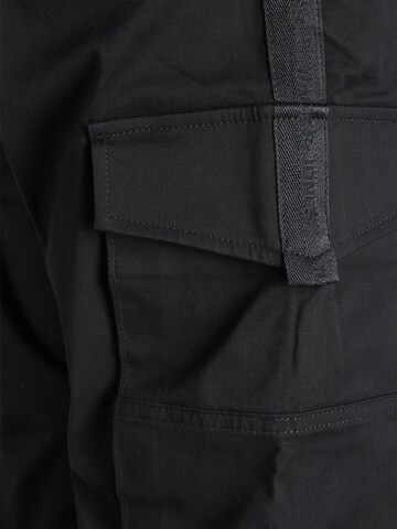 Effilé Pantalon cargo 'Paul' JACK & JONES en noir