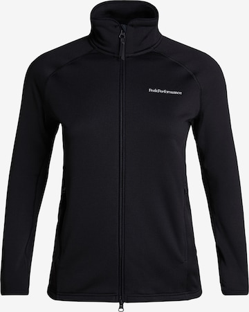 PEAK PERFORMANCE Outdoorjas in Zwart: voorkant