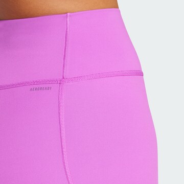 ADIDAS PERFORMANCE Skinny Sports trousers 'All Me Essentials' in Purple