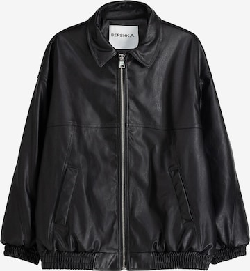 Veste mi-saison Bershka en noir : devant