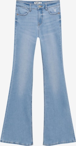 Pull&Bear Flared Jeans in Blauw: voorkant