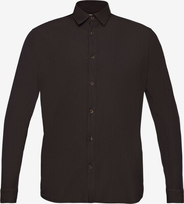 ESPRIT Regular fit Button Up Shirt in Black: front