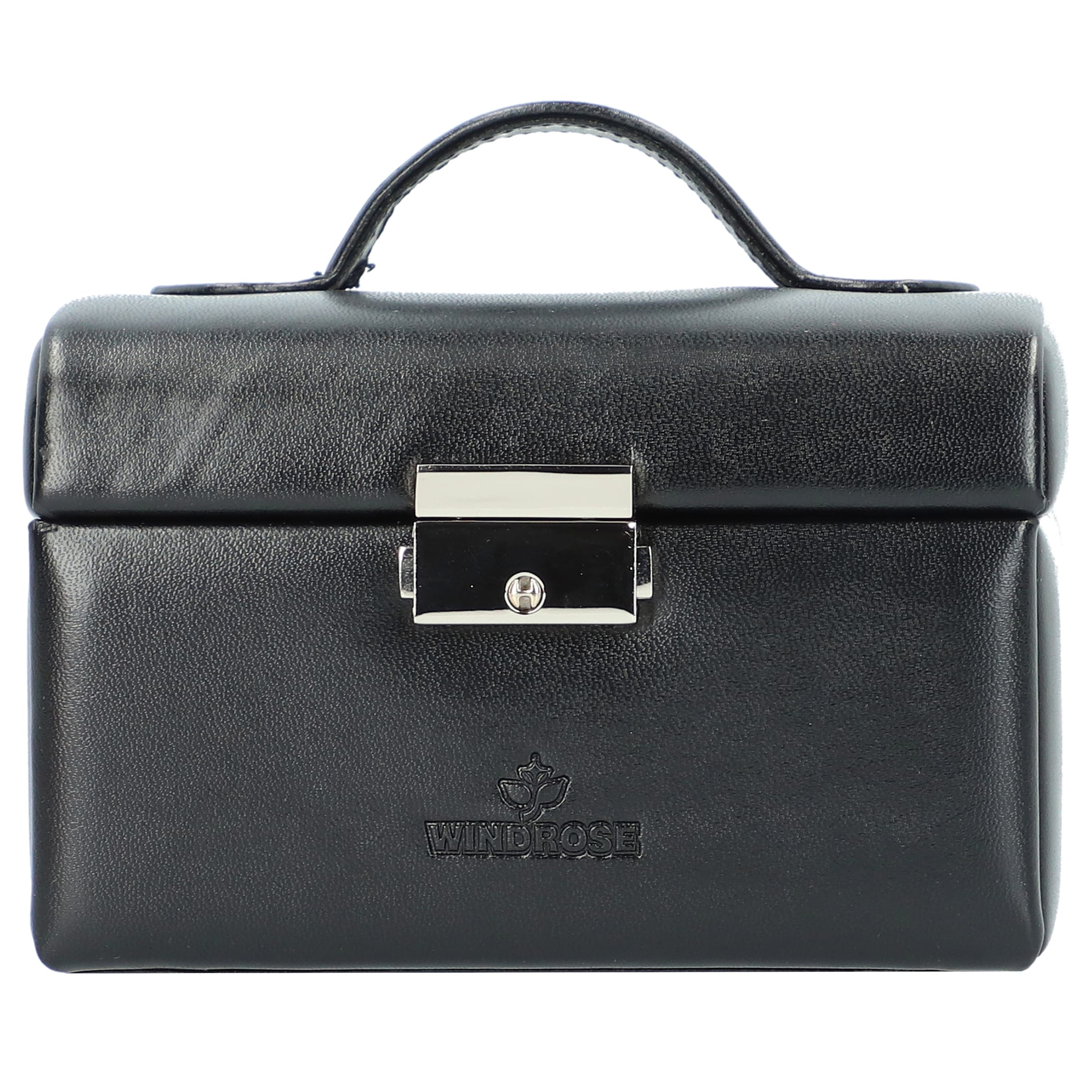 Frauen Wohn-Accessoires WINDROSE Schmuckkoffer 'Merino' in Schwarz - DW38835 Frauen Wohn-Accessoires WINDROSE Schmuckkoffer 'Merino' in Schwarz - DW38835
