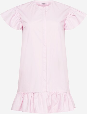 GLAMOROUS CURVE Košilové šaty – pink: přední strana