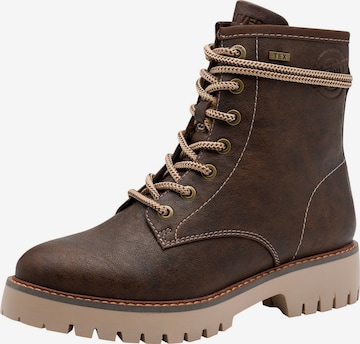 s.Oliver Schnürstiefelette in Braun: Vorderseite