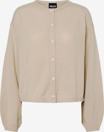 PIECES Knit cardigan 'PCIda' in Grey: front