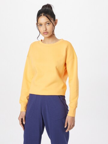 ESPRIT Athletic Sweatshirt in Orange: front