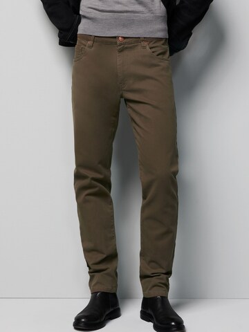 Coupe slim Pantalon MEYER en gris : devant