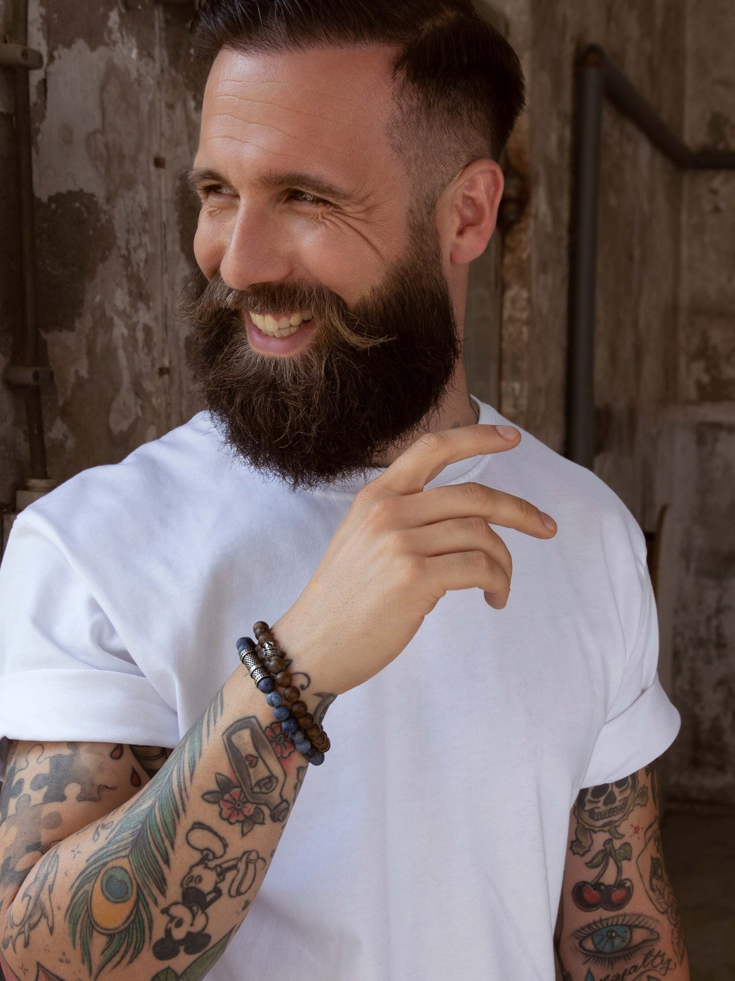 Lucardi Armband in Blauw: voorkant