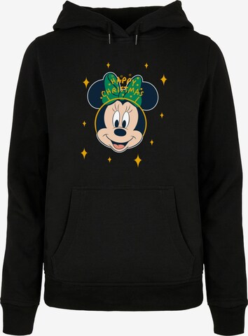 Sweat-shirt 'Minnie Mouse - Happy Christmas' ABSOLUTE CULT en noir : devant