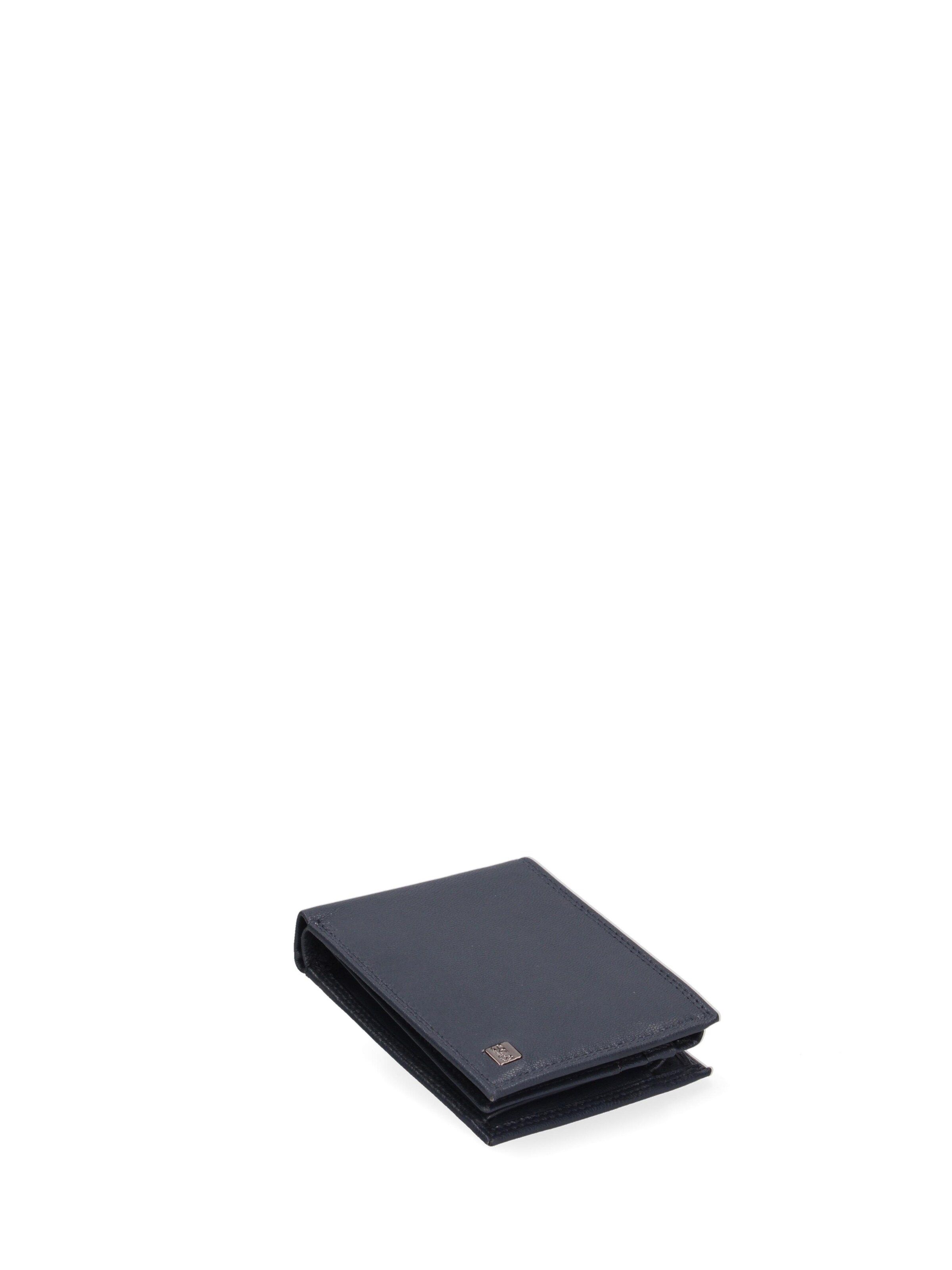 Portamonete 'Portafoglio Uomo Vera Pelle - Solo Soprani Slim Compatto 12x9,5 cm' di Solo Soprani in blu