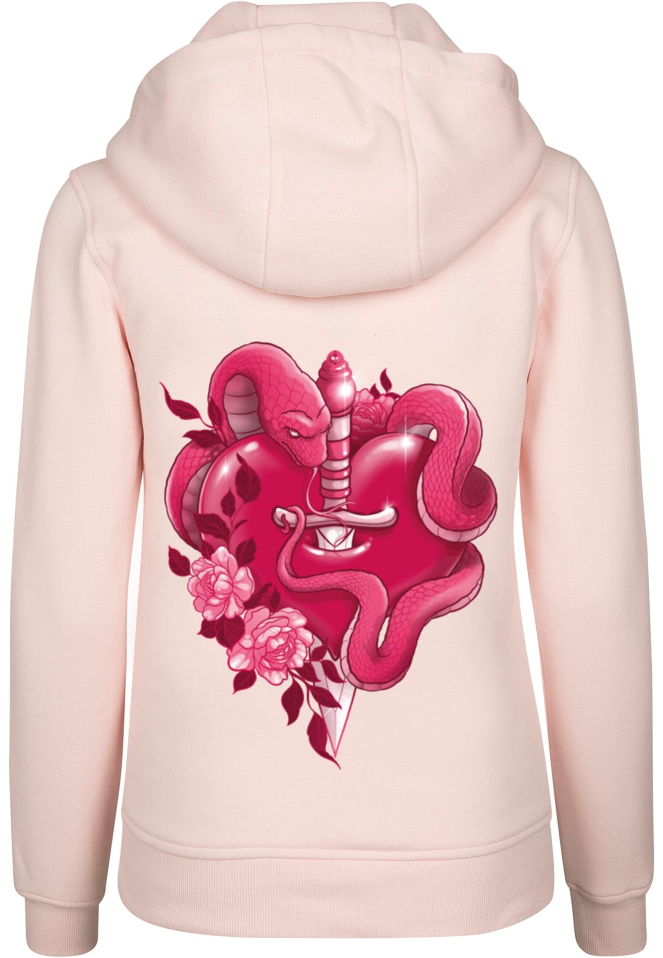 Mister Tee Mikina 'Snakes Heart' – pink