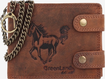 Greenland Nature Wallet 'Montenegro' in Brown: front