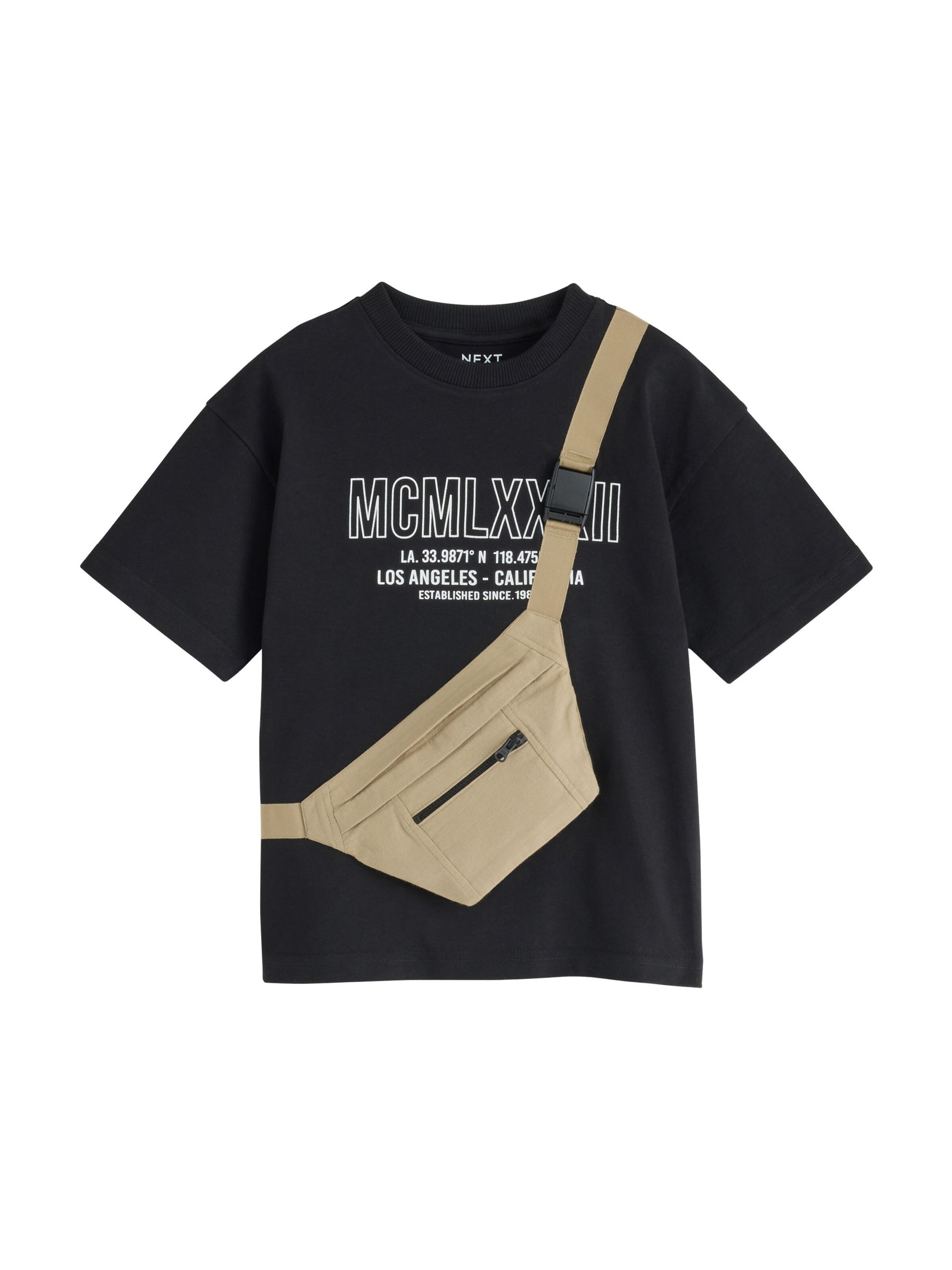 Next T-Shirt in Schwarz: Vorderseite