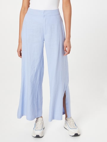 Abercrombie & Fitch Wide leg Broek 'RESORT' in Blauw: voorkant