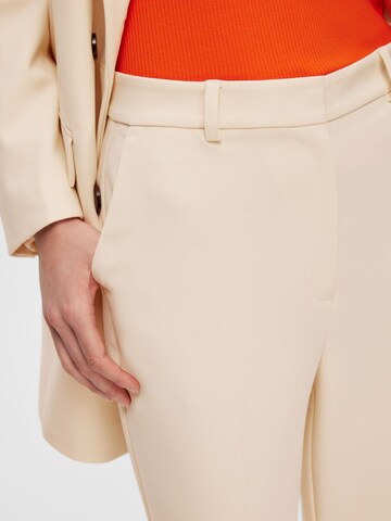 Regular Pantalon 'MYLA' SELECTED en blanc