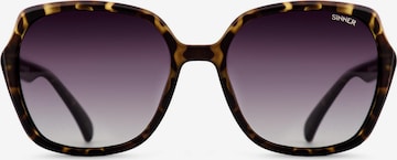 Lunettes de soleil SINNER en marron : devant