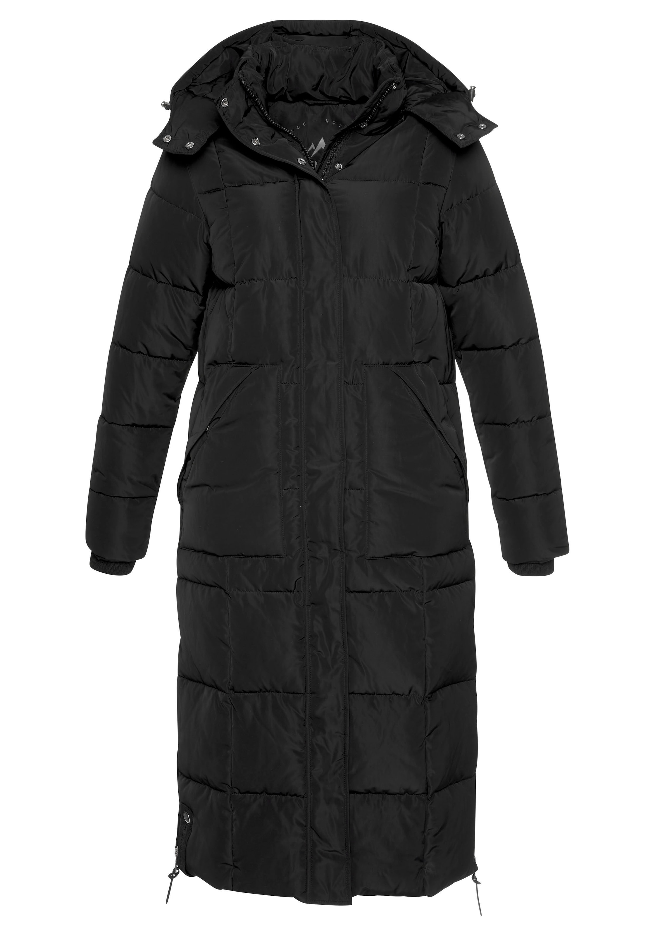 ALPENBLITZ Mantel in Schwarz: Vorderseite