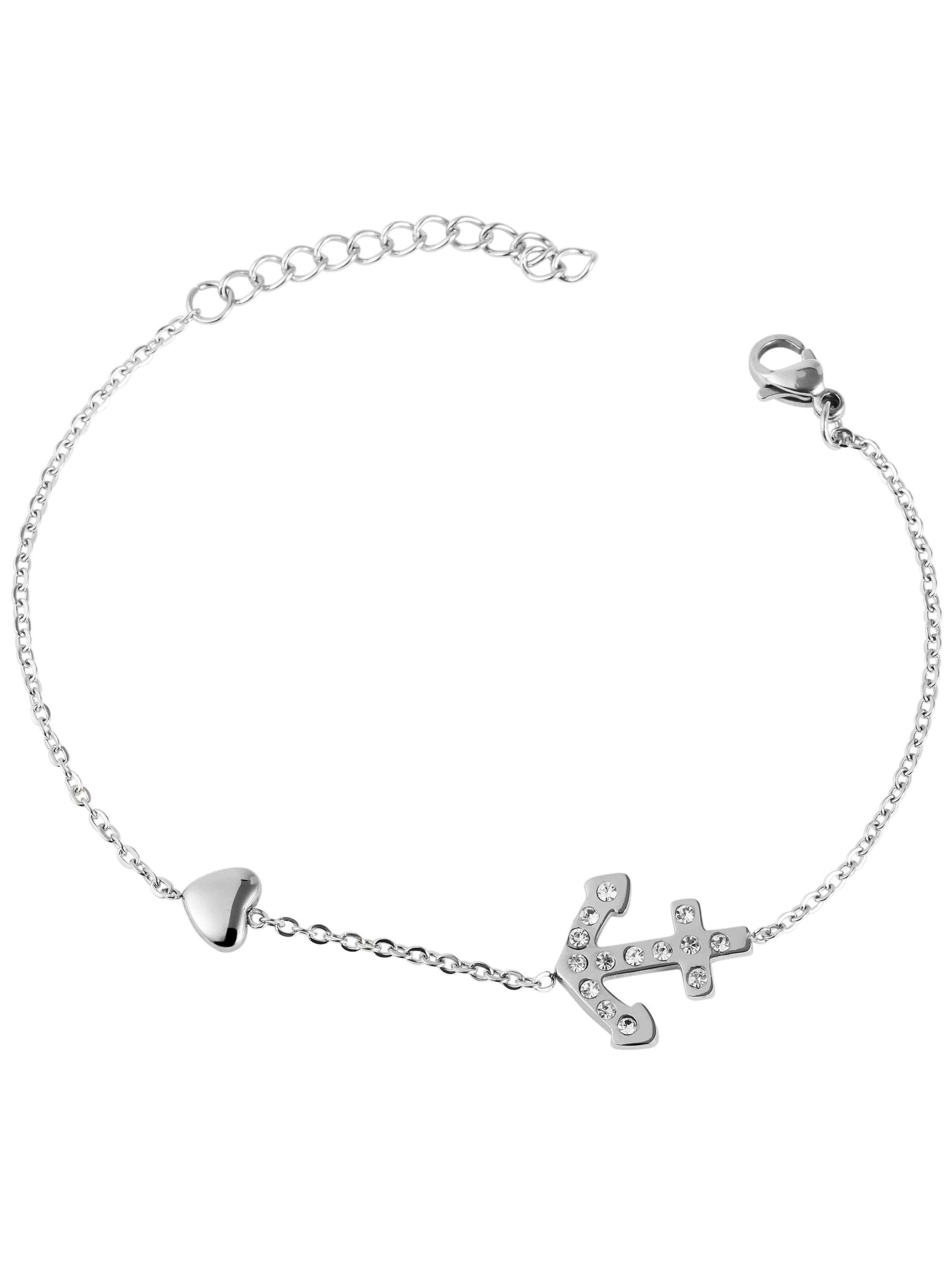 Akzent Bracelet 'Nineth' in Silver: front
