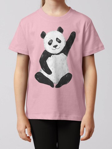watabout.kids Shirt 'Panda' in Roze
