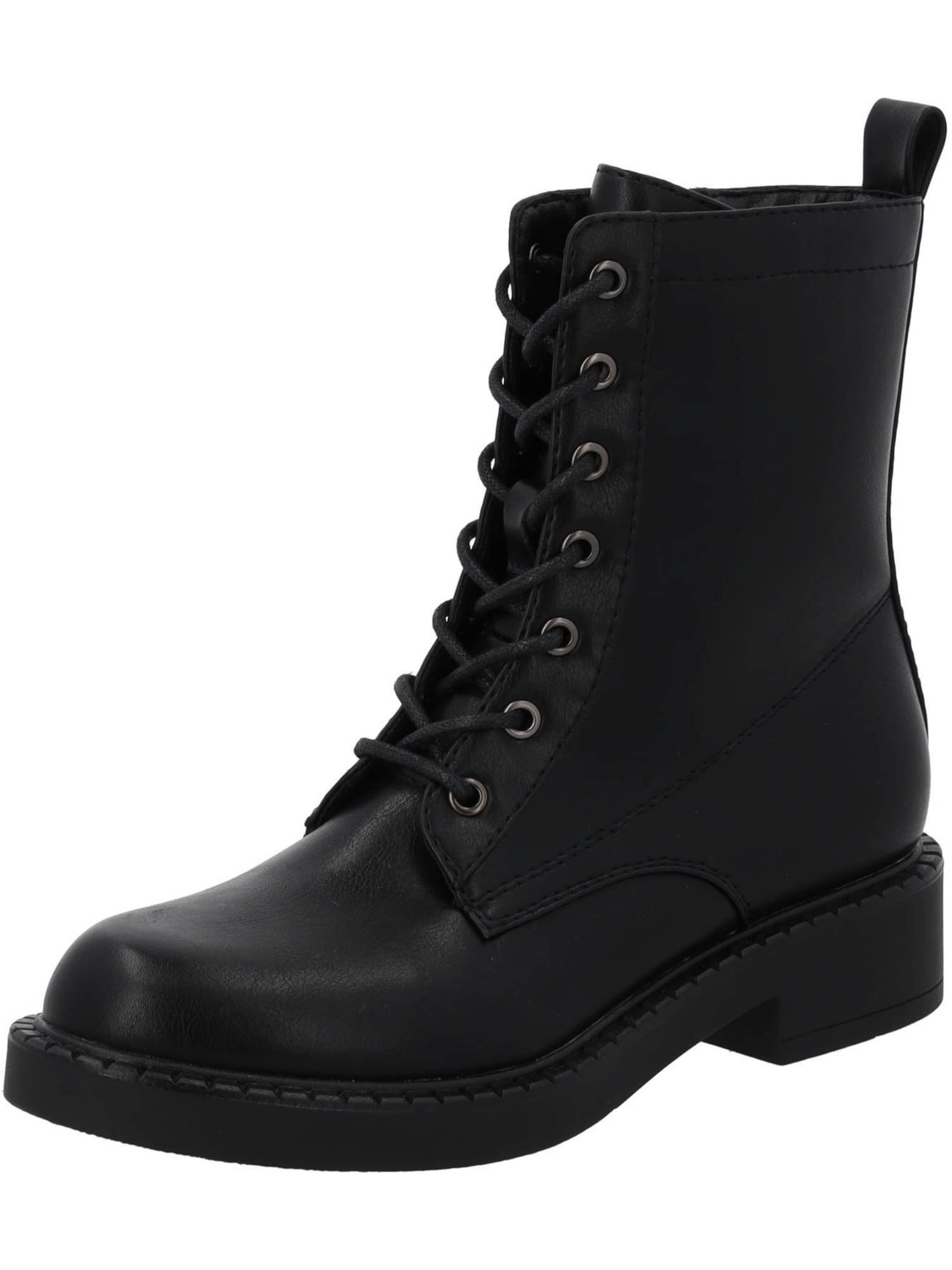 Palado by Sila Sahin Schnürstiefelette 'Xeldra by Sila Sahin' in Schwarz: Vorderseite