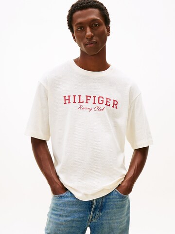 T-Shirt TOMMY HILFIGER en beige : devant
