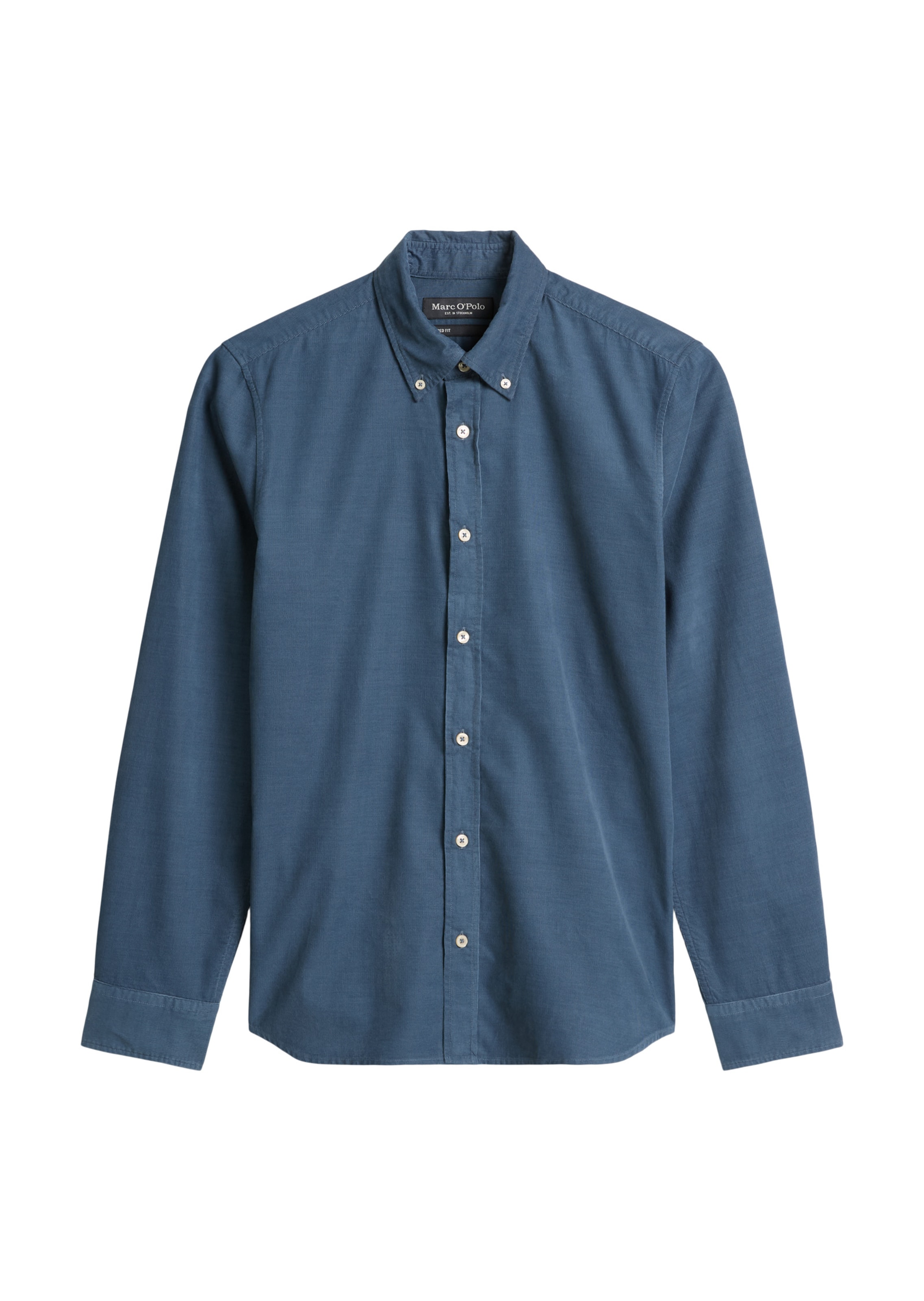 Marc O'Polo Slim Fit Hemd in Blau: Vorderseite