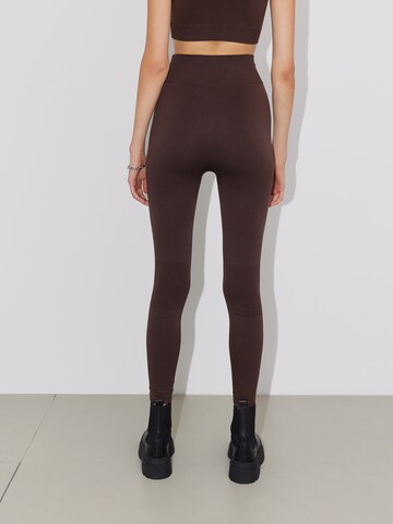 LeGer by Lena Gercke - Skinny Leggings 'Alexa' em castanho