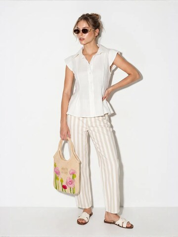 T-shirt 'Hemden' Bianco Lucci en marron