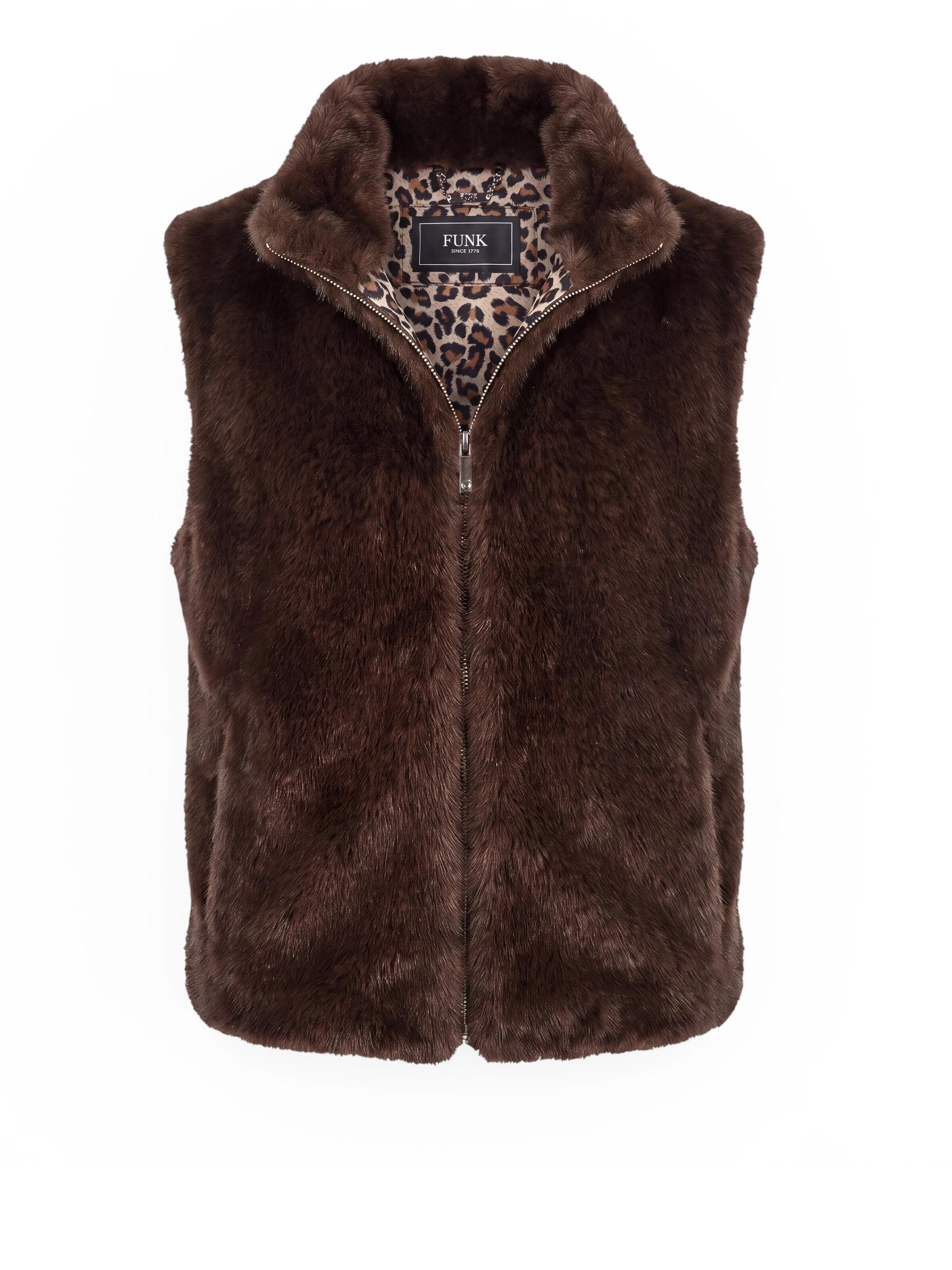 Funk since 1776 Vest in Brown: front