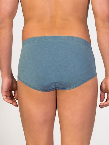 zd ZERO DEFECTS Panty 'Saturno Soya fly Front Brief' in Blue