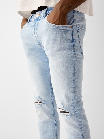 Bershka Slimfit Jeans in Blauw