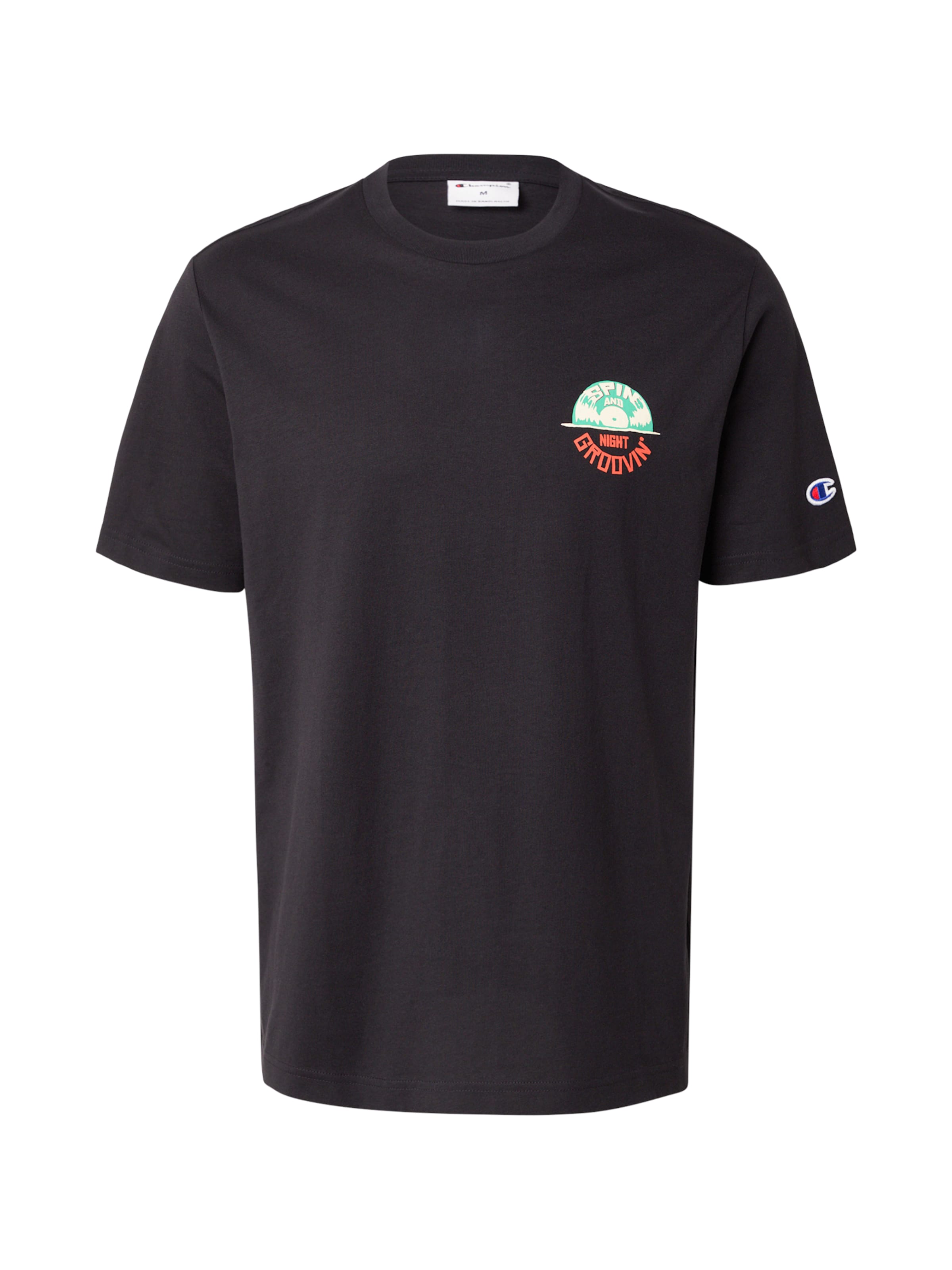 Champion Authentic Athletic Apparel Shirt in Zwart: voorkant