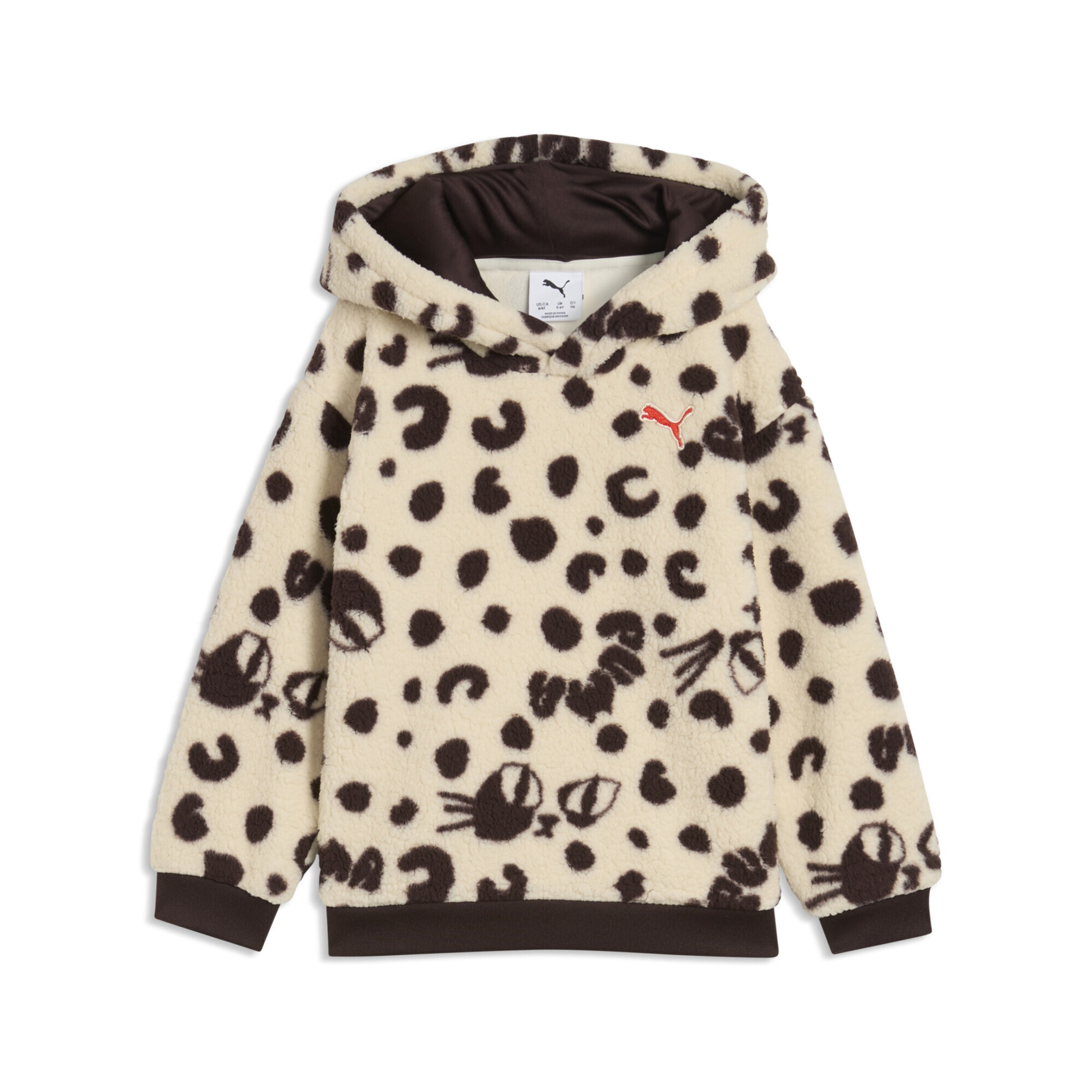 PUMA Sportpullover in Weiß: Vorderseite