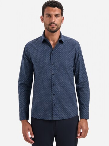 Regular fit Camicia di No Excess in blu: frontale