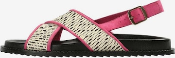 Sandalo con cinturino 'Bio Trim' di Scalpers in rosa: frontale