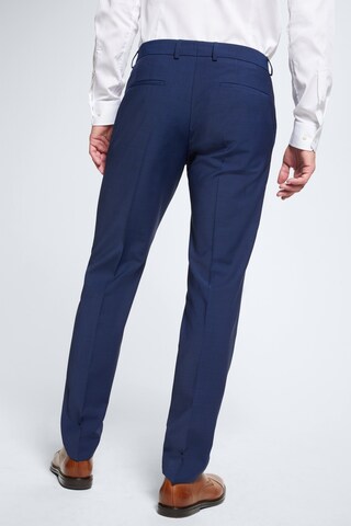 Coupe slim Pantalon à plis 'Mercer' STRELLSON en bleu