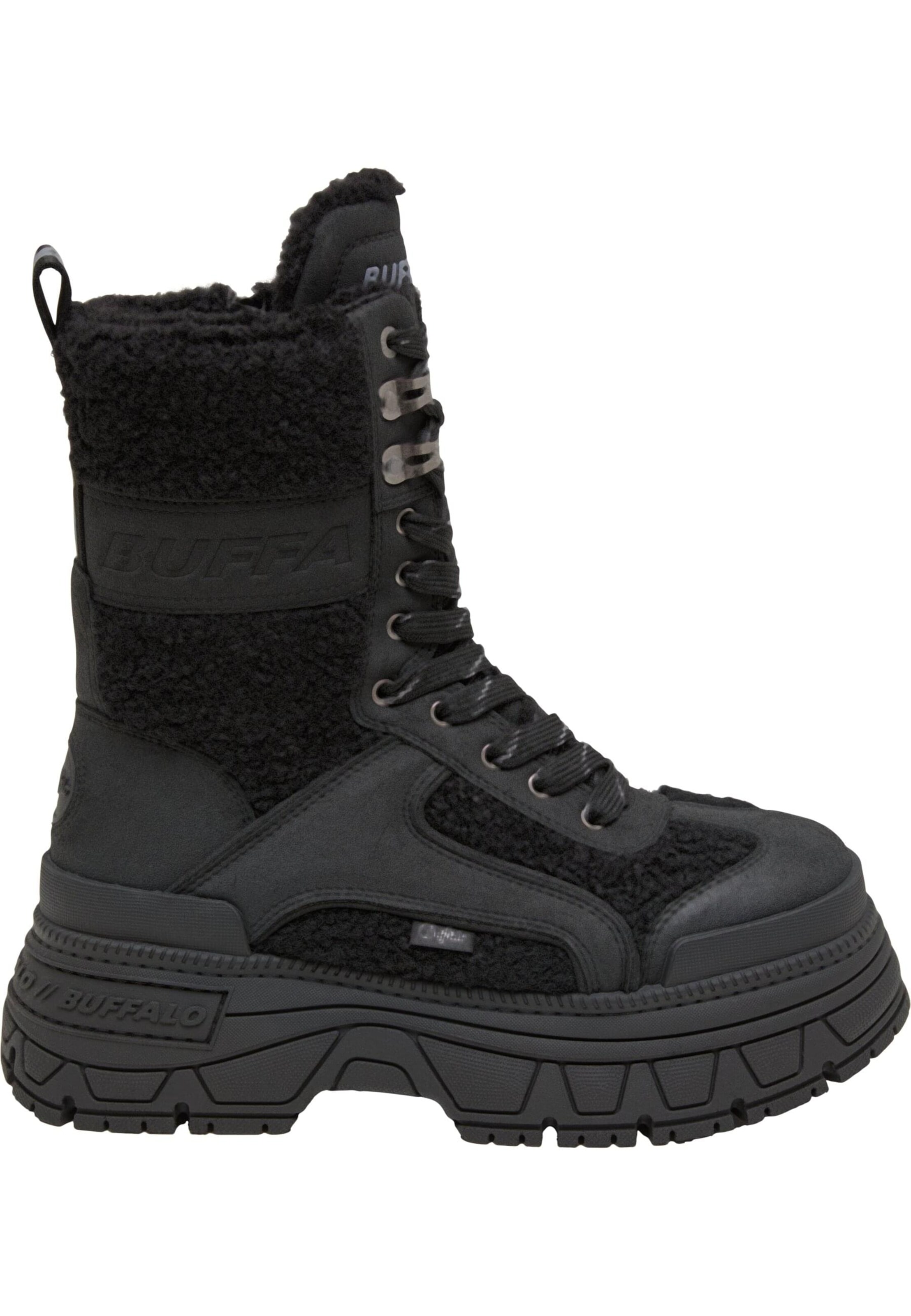 Bottes à lacets 'Fusion Com' BUFFALO en noir : devant