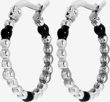 Lucardi Earrings 'Selene' in Silver: front