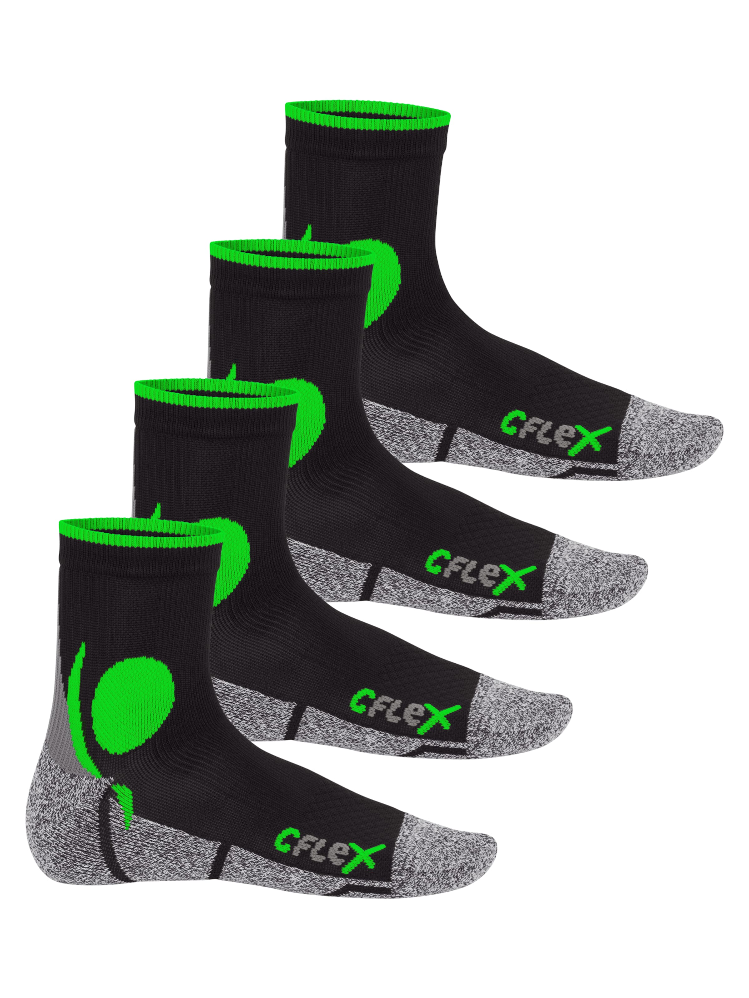 cflex Sportsocken‌ in Grün: Vorderseite