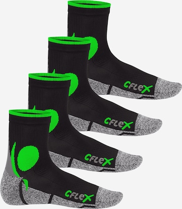 cflex Sportsocken in Grün: Vorderseite