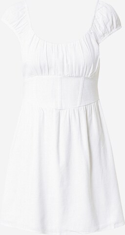 HOLLISTER - Vestido en blanco: frente